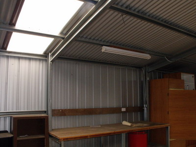 Realestateads.com.au - HUGE ZINCALUME GARAGE SHED 3.13m HEIGHT x 7.5m WIDTH x 8.05m DEPTH