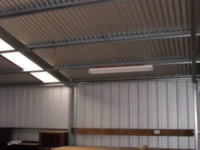 Realestateads.com.au - HUGE ZINCALUME GARAGE SHED 3.13m HEIGHT x 7.5m WIDTH x 8.05m DEPTH